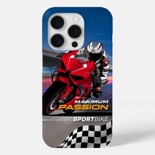 Coques Case-Mate iPhone Graphisme de course de Superbike Maximum Passion B (Verso)