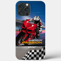 Graphisme de course de superbike passion maximale