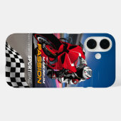 Coques Case-Mate iPhone Graphisme de course de superbike passion maximale (Verso (horizontal))