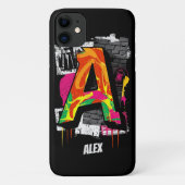 Coques Case-Mate iPhone Graphisme de lettre «A» de style graffiti personna (Dos)