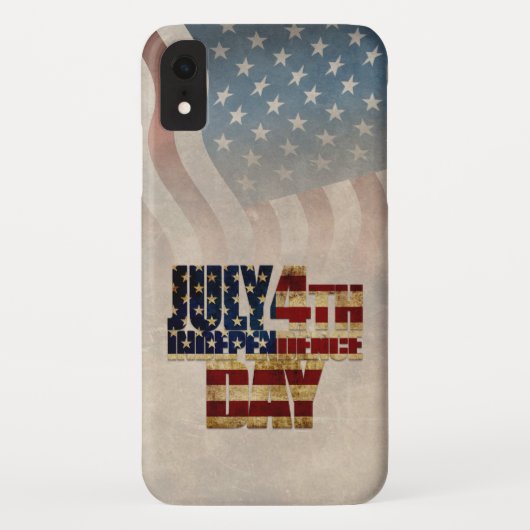 Coques Case-Mate iPhone Graphisme Grunge USA 4 juillet Indépendance (Dos)
