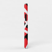 Coques Case-Mate iPhone graphisme rouge, noir et blanc (Dos/Droite)