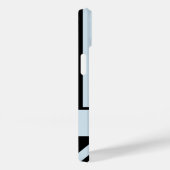 Coques Case-Mate iPhone Gras Gris Noir et Gris clair Chevrons-Votre nom (Verso / Droite)