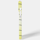Coques Case-Mate iPhone Gras Initiale Personnel Sur Jaune Beurre Doux (Verso / Gauche)