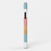 Coques Case-Mate iPhone Gras Moderne Gras Gris Monogrammes (Dos/Droite)