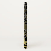 Coques Case-Mate iPhone GRAS NOIR DAMASK MONOGRAMME DE PIERRE DE JEU Flora (Dos/Droite)