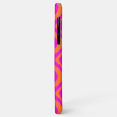 Coques Case-Mate iPhone Gras Orange Hot Rose Summer Ikat Ogee Art Motif (Dos/Gauche)