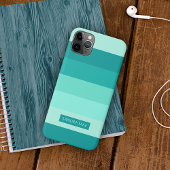 Coques Case-Mate iPhone Gras personnalisé Aqua Turquoise Bleu Vert Art Gri
