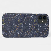 Coques Case-Mate iPhone Gras Terrazzo Print (Navy) (Dos (Horizontal))