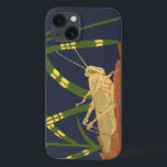 Etui iPhone 13 Grasshopper en Grass vert sur Arrière - plan bleu<br><div class="desc">Le vert profond de l'herbe dans ce tableau se fond parfaitement avec l'arrière - plan bleu, créant une sensation de soirée dans cette pièce de Nina Tenser. Les deux couleurs contrastent avec le pâle de la sauterelle. Les amoureux de la nature devraient acheter cette pièce et la placer sur leur...</div>