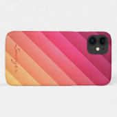 Coques Case-Mate iPhone Gratté rose et jaune (Dos (Horizontal))