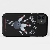 Coques Case-Mate iPhone Grattez-le - Le ballon de bowling s'écrase dans de (Dos (Horizontal))