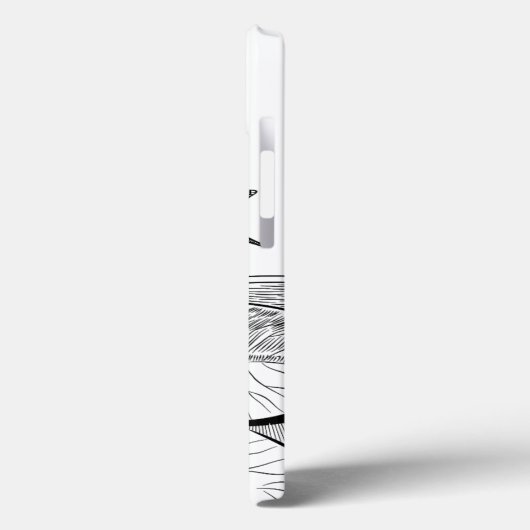 Coques Case-Mate iPhone Gravure de nénuphars (Verso / Gauche)