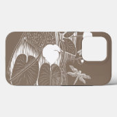 Coques Case-Mate iPhone Gravure de nénuphars (Verso (horizontal))