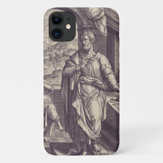 Coques Case-Mate iPhone Gravure de saint Matthieu, inspiration divine (Dos)