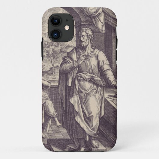 Coques Case-Mate iPhone Gravure de saint Matthieu, Inspiration divine (Dos)