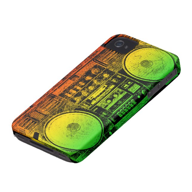 Coques Case-Mate iPhone Gravure du ghetto de Rasta (Bas)