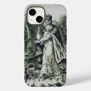 Coque Pour iPhone 14 Gravure vintage de saint Patrick bannissant les se