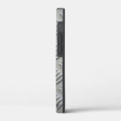 Coques Case-Mate iPhone Gray Aluminum Diamond Plate Pattern (Verso / Gauche)