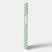 Coques Case-Mate iPhone Gray and Mint Chevron (Verso / Droite)