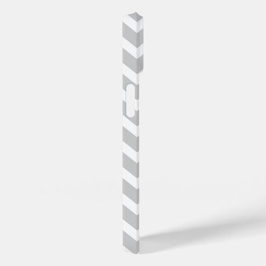 Coques Case-Mate iPhone Gray and Mint Chevron Custom (Verso / Droite)