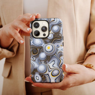 Coque Pour iPhone 14 Gray Bubble Abstract   iPhone 14 Case-Mate
