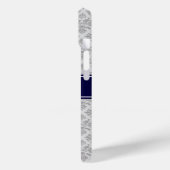 Coques Case-Mate iPhone Gray on Gray Damask #3 (Verso / Gauche)