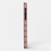 Coques Case-Mate iPhone Gray Pink Plaid Tough Personalized (Dos/Gauche)