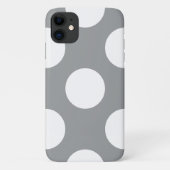 Coques Case-Mate iPhone Gray Polka Dots, Polka Dot Pattern, Dots (Dos)