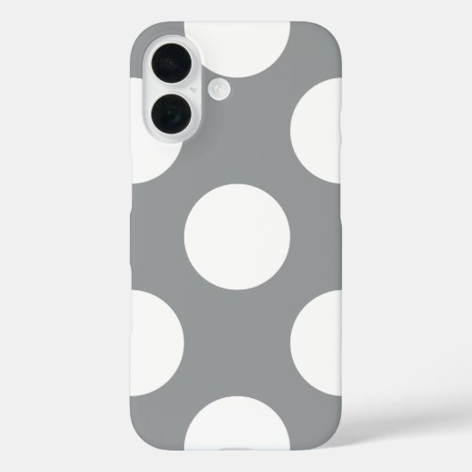 Coques Case-Mate iPhone Gray Polka Dots, Polka Dot Pattern, Dots (Verso)