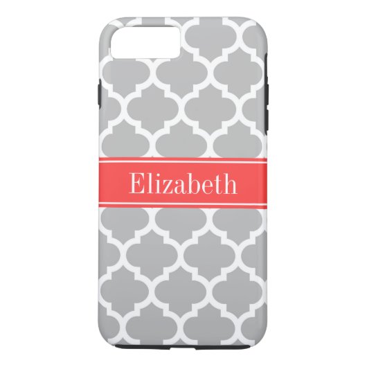 Coques Case-Mate iPhone Gray White Moroccan (Dos)