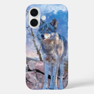 Coques iPhone 16 Gray Wolf RÉPONSE À L'APPEL