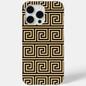 Coques Case-Mate iPhone Grec Meander Carré Motif principal Brown (Verso)