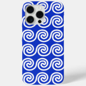Coques Case-Mate iPhone Grec Meander Key Waves Motif Bleu (Verso)