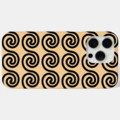 Coques Case-Mate iPhone Grec Meander Key Waves Motif Brown (Verso (horizontal))