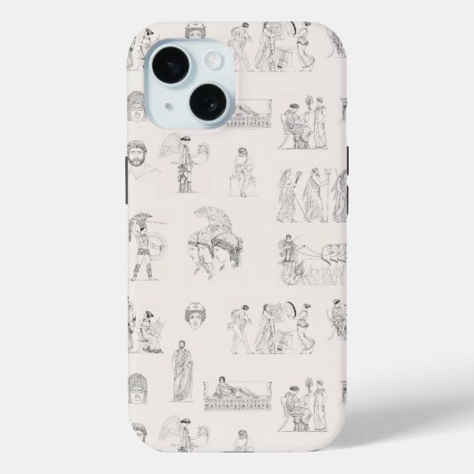 Coques Case-Mate iPhone Grèce antique Classique Histoire grecque Motif (Verso)
