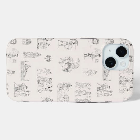 Coques Case-Mate iPhone Grèce antique Classique Histoire grecque Motif (Verso (horizontal))