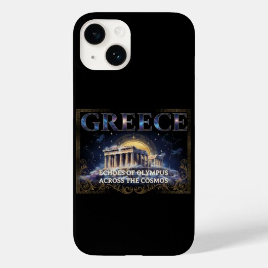 Coques Case-Mate iPhone Grèce Cosmique Temple Ancien Art Céleste (Verso)