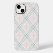 Coques Case-Mate iPhone Green and pink pastel diamond pattern (Verso)
