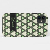 Coques Case-Mate iPhone Green Atoms motif moderne (Dos (Horizontal))