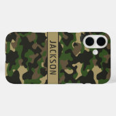 Coques Case-Mate iPhone Green Brown Camouflage Personalized (Verso (horizontal))