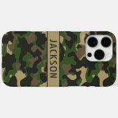 Coques Case-Mate iPhone Green Brown Camouflage Personalized (Verso (horizontal))