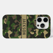 Coques Case-Mate iPhone Green Brown Camouflage Personalized (Verso (horizontal))