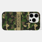 Coques Case-Mate iPhone Green Brown Camouflage Personalized (Verso (horizontal))