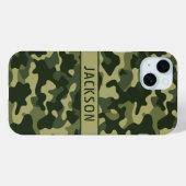 Coques Case-Mate iPhone Green Camouflage Personalized (Verso (horizontal))