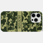 Coques Case-Mate iPhone Green Camouflage Personalized (Verso (horizontal))
