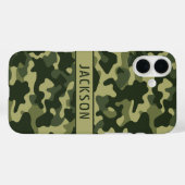 Coques Case-Mate iPhone Green Camouflage Personalized (Verso (horizontal))