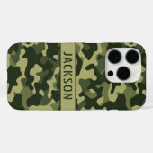 Coques Case-Mate iPhone Green Camouflage Personalized (Verso (horizontal))