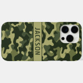 Coques Case-Mate iPhone Green Camouflage Personalized (Verso (horizontal))