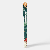 Coques Case-Mate iPhone Green Christmas Santa Claus House Phone Case (Verso / Gauche)